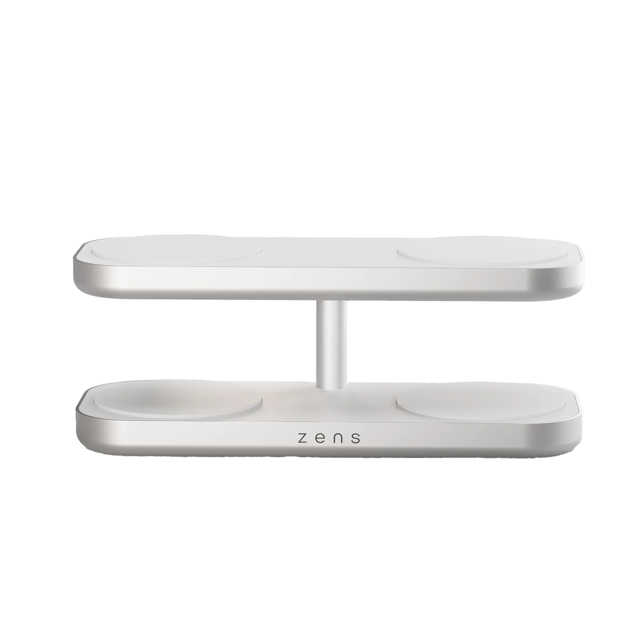 Zens Quattro Wireless Charger Pro 4 - Draadloos oplaadstation - Geschikt voor Qi2 en MagSafe - Wit