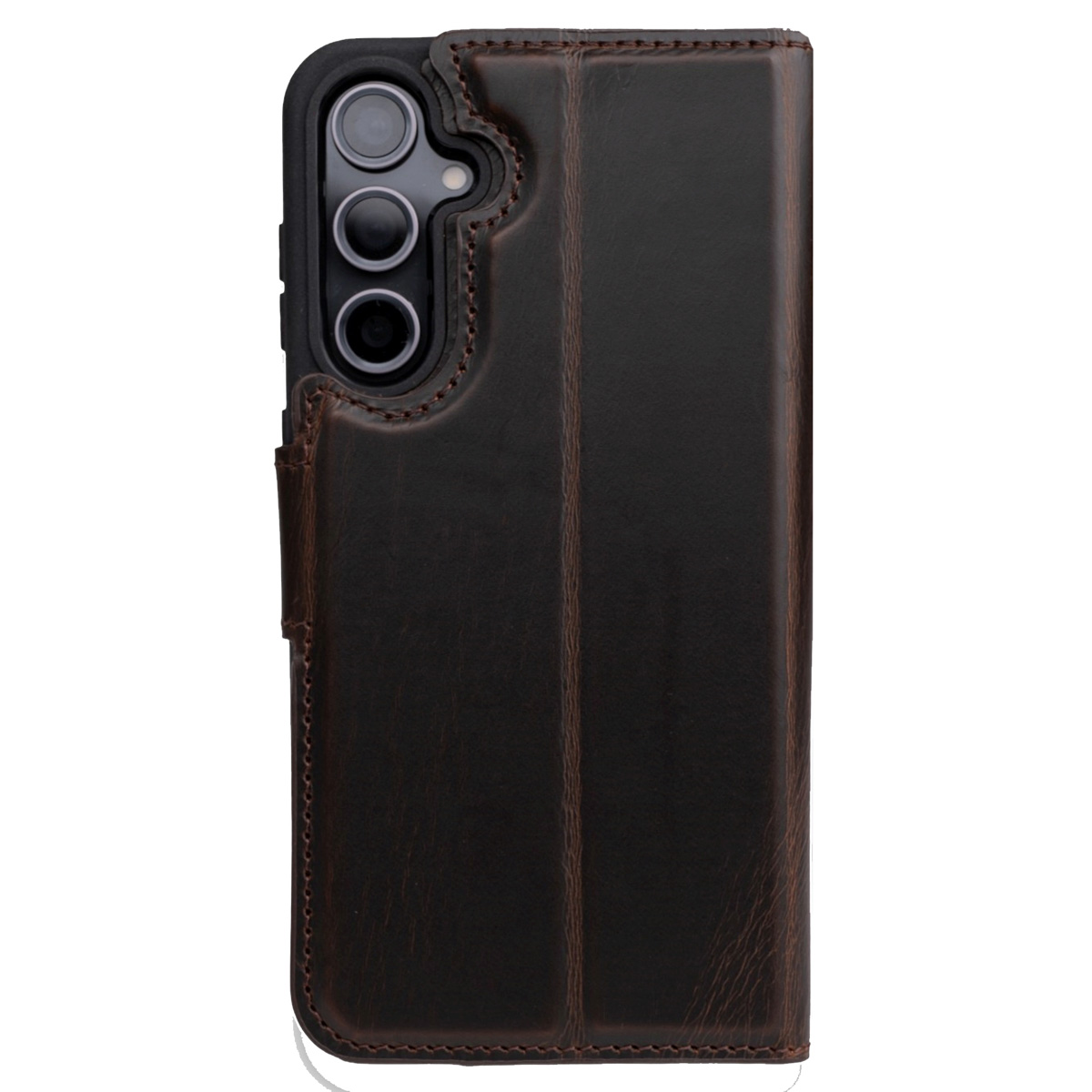 Wachikopa Magic Bookcase 2-in-1 voor de Samsung Galaxy S23 FE - Dark Brown