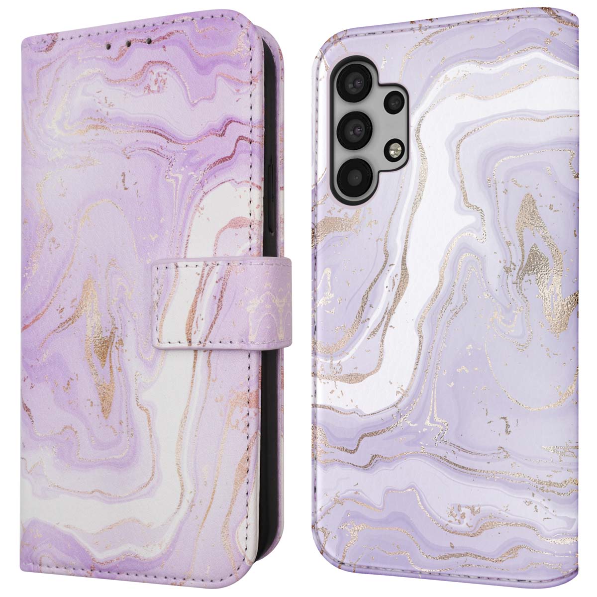 imoshion Design Bookcase voor de Samsung Galaxy A32 (5G) - Purple Marble