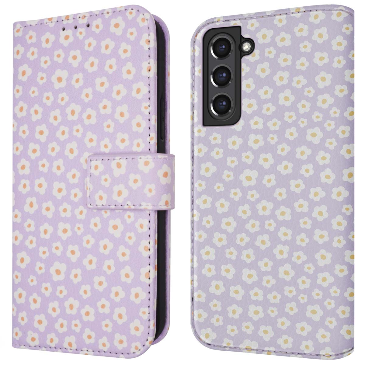 imoshion Design Bookcase voor de Samsung Galaxy S21 FE - White Daisy