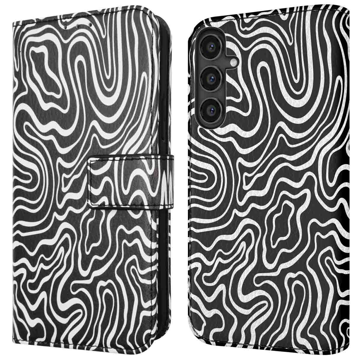 imoshion Design Bookcase voor de Samsung Galaxy S23 FE - Black And White