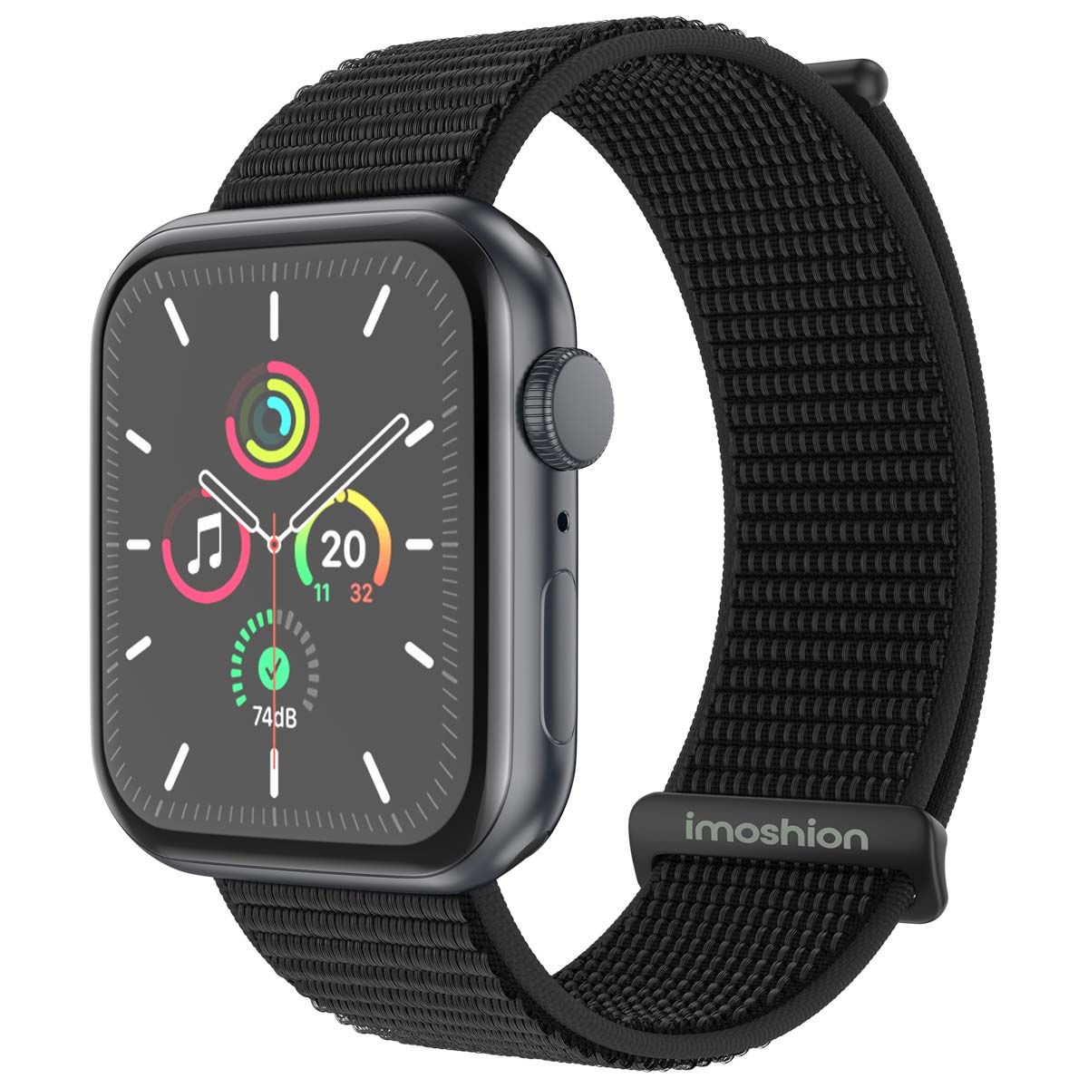imoshion Bracelet en nylon Apple Watch | 38/40/41/42 mm - Noir