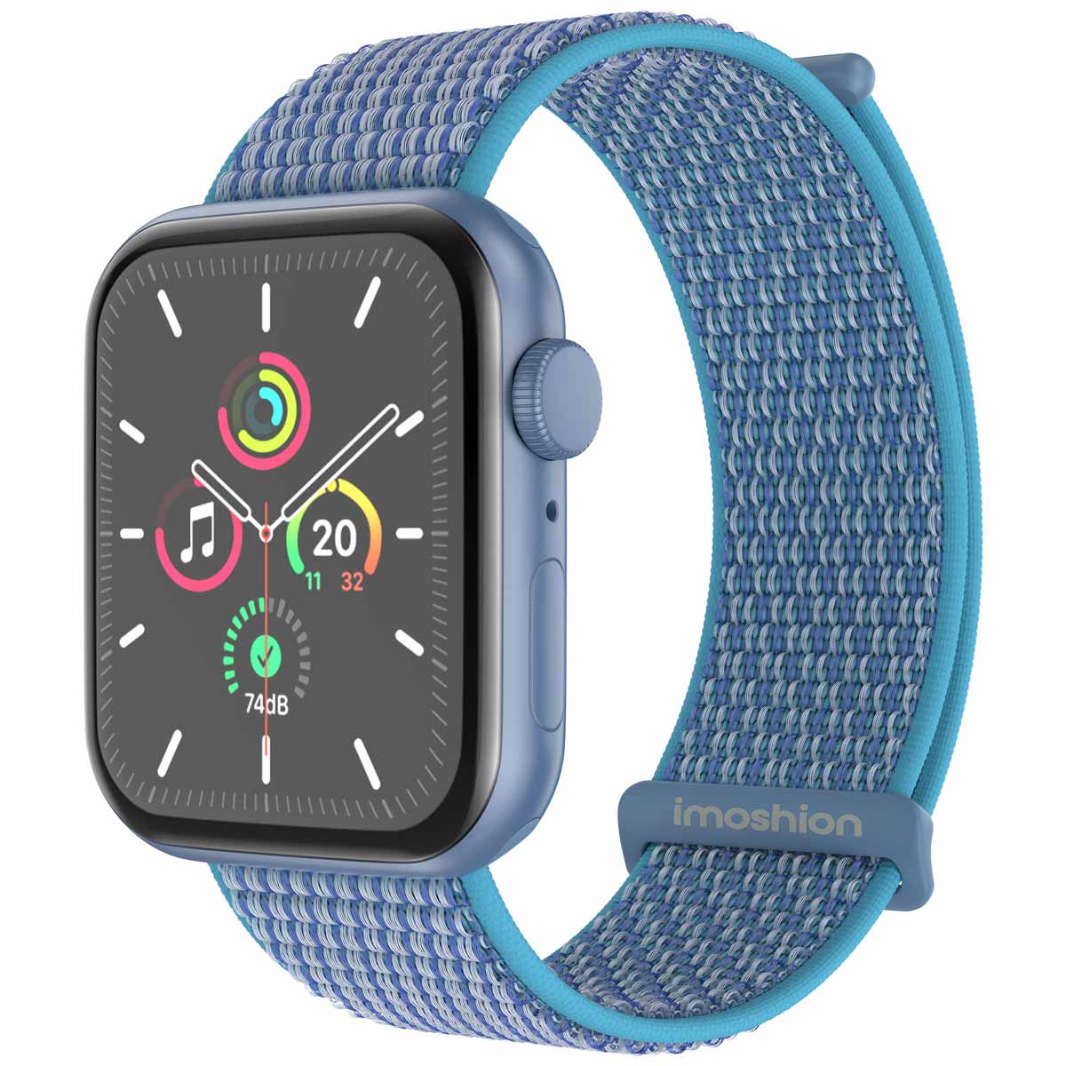imoshion Bracelet en nylon Apple Watch | 38/40/41/42 mm - Marine Blue