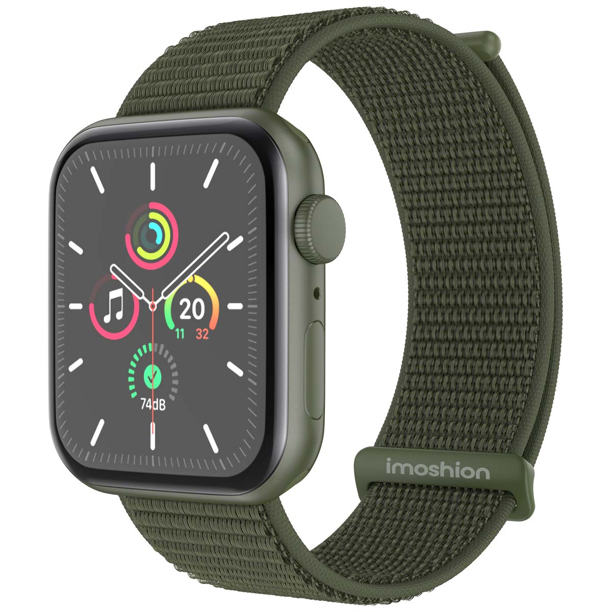 imoshion Bracelet en nylon Apple Watch | 38/40/41/42 mm - Army Green
