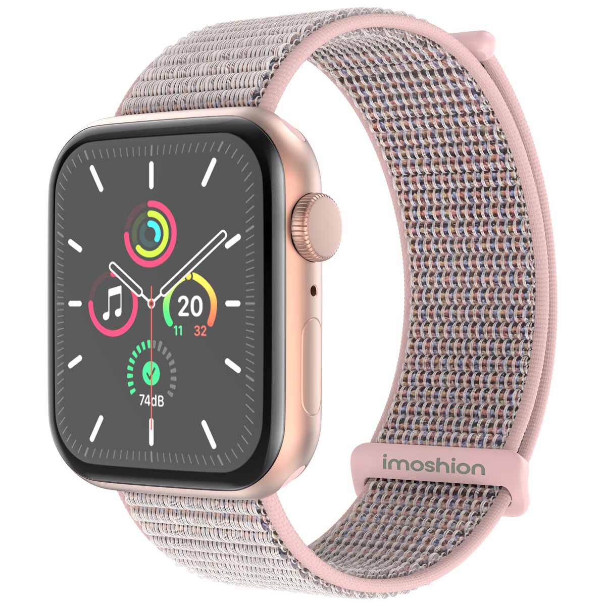 imoshion Bracelet en nylon Apple Watch | 38/40/41/42 mm - Sand Pink