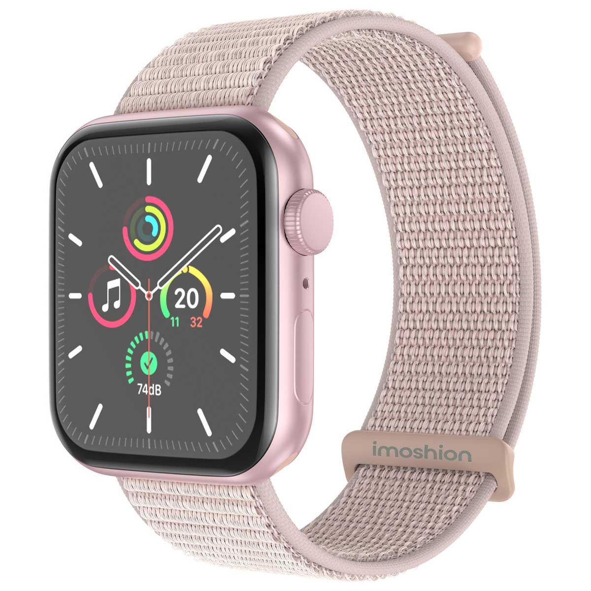 imoshion Nylon bandje voor de Apple Watch | 38/40/41/42 mm - Light Pink