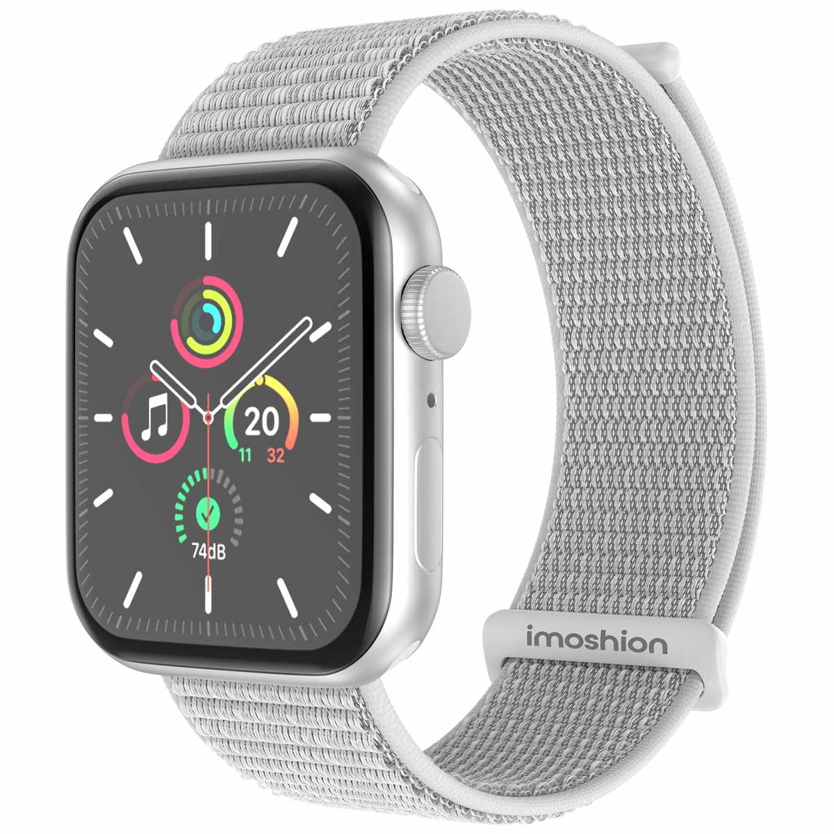 imoshion Bracelet en nylon Apple Watch | 44/45/46/49 mm - Seashell