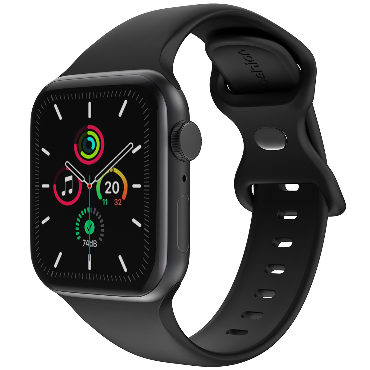 imoshion Siliconen⁺ bandje voor de Apple Watch | 38/40/41/42 mm - Maat S/M - Zwart