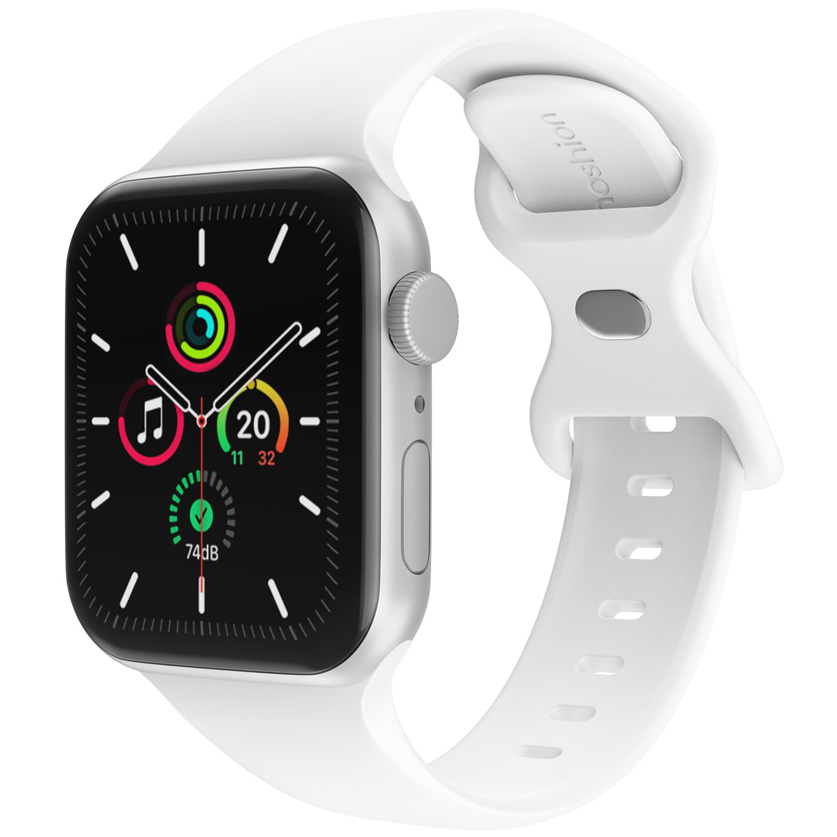 imoshion Siliconen⁺ bandje voor de Apple Watch | 38/40/41/42 mm - Maat S/M - Wit
