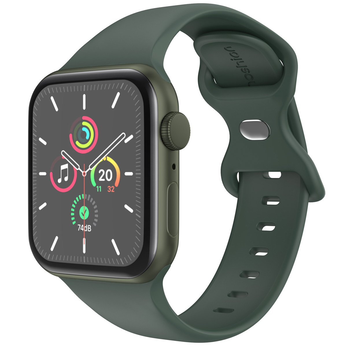imoshion Bracelet en silicone⁺ Apple Watch | 44/45/46/49 mm - Taille M/L - Olive