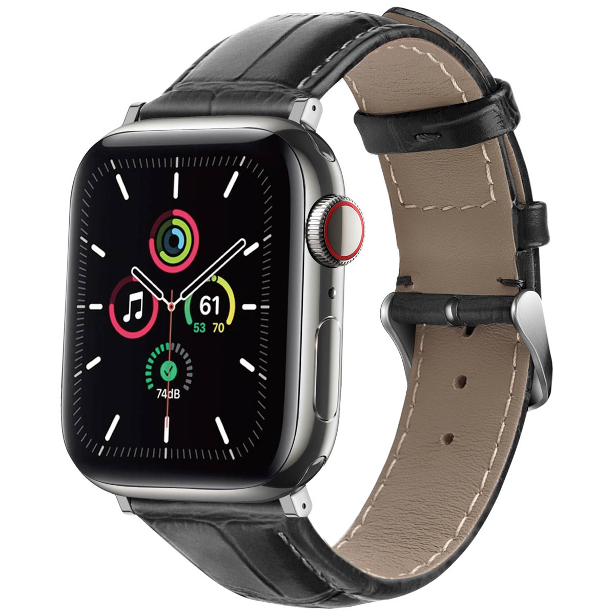 imoshion Bracelet cuir crocodile Apple Watch | 38/40/41/42 mm - Noir