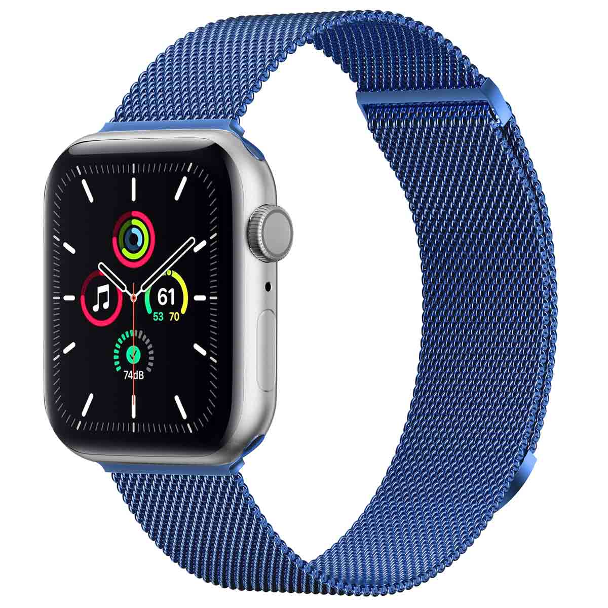 imoshion Bracelet magnétique milanais Apple Watch | 44/45/46/49 mm - Taille M - Bleu