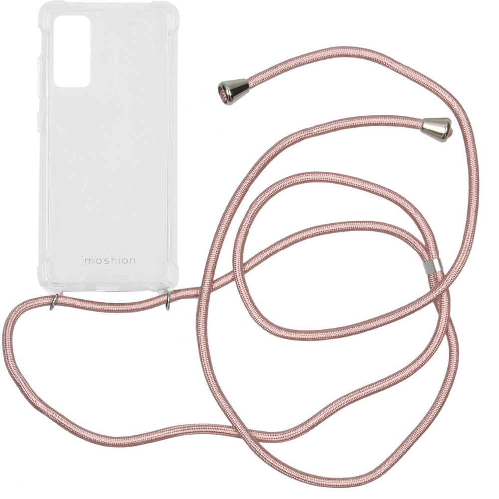 imoshion Coque arrière Transparente avec cordon Samsung Galaxy S20 FE - Rose Doré