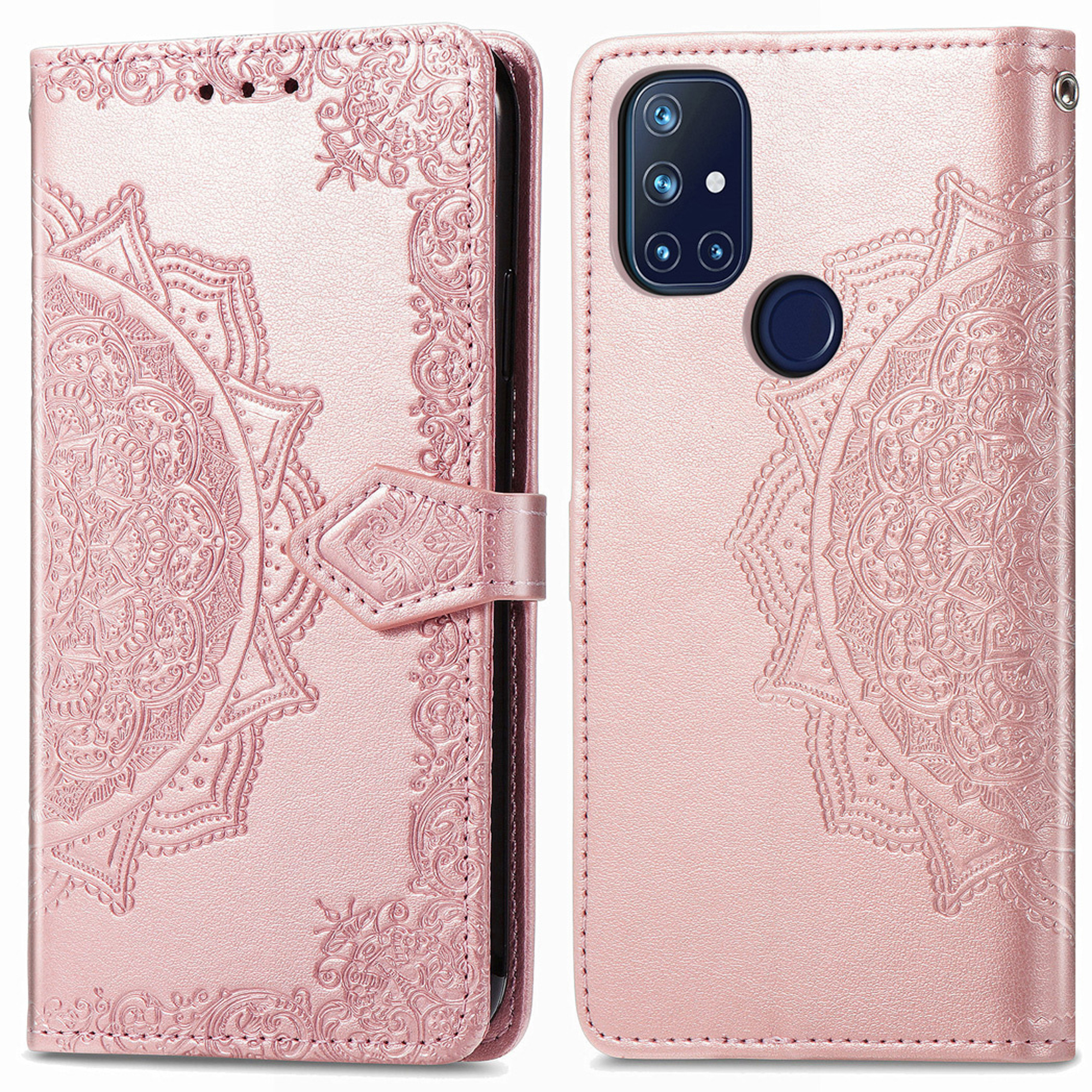 imoshion Mandala Bookcase voor de OnePlus Nord N10 5G - Rosé Goud