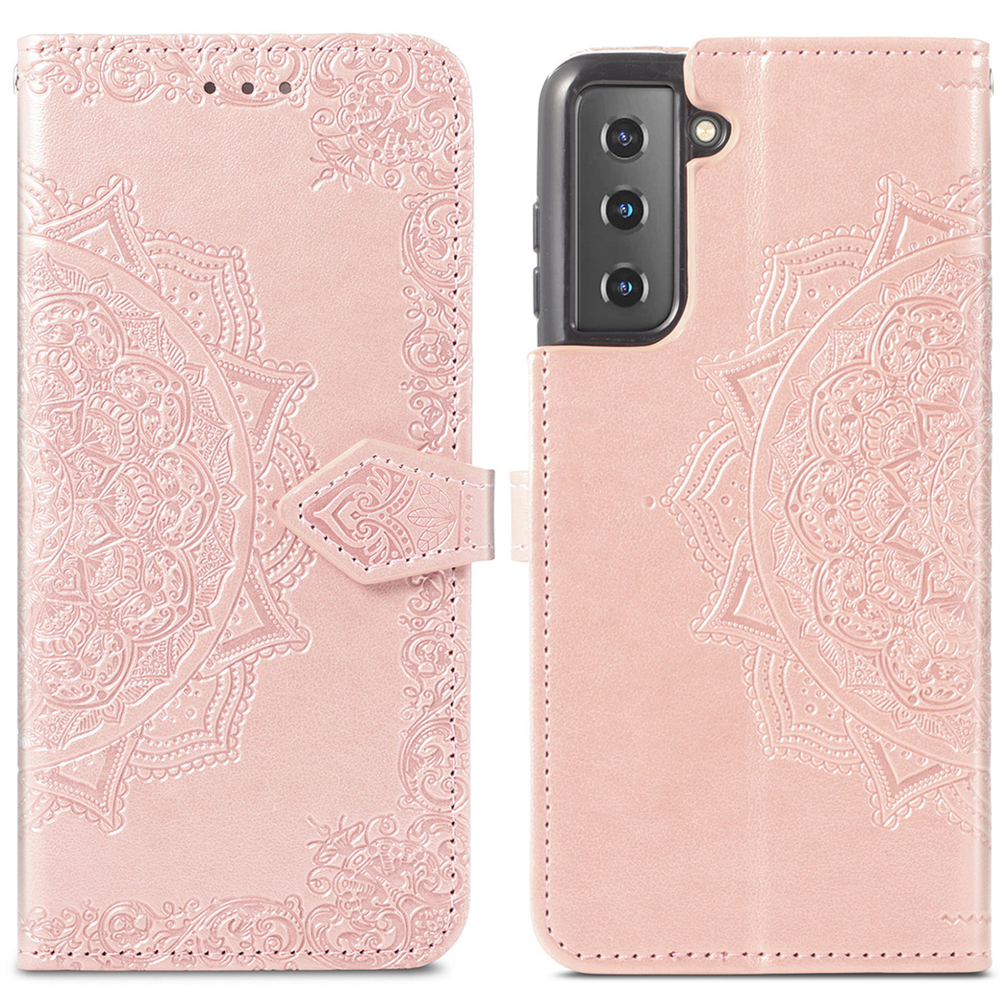 imoshion Mandala Bookcase voor de Samsung Galaxy S21 - Rosé Goud