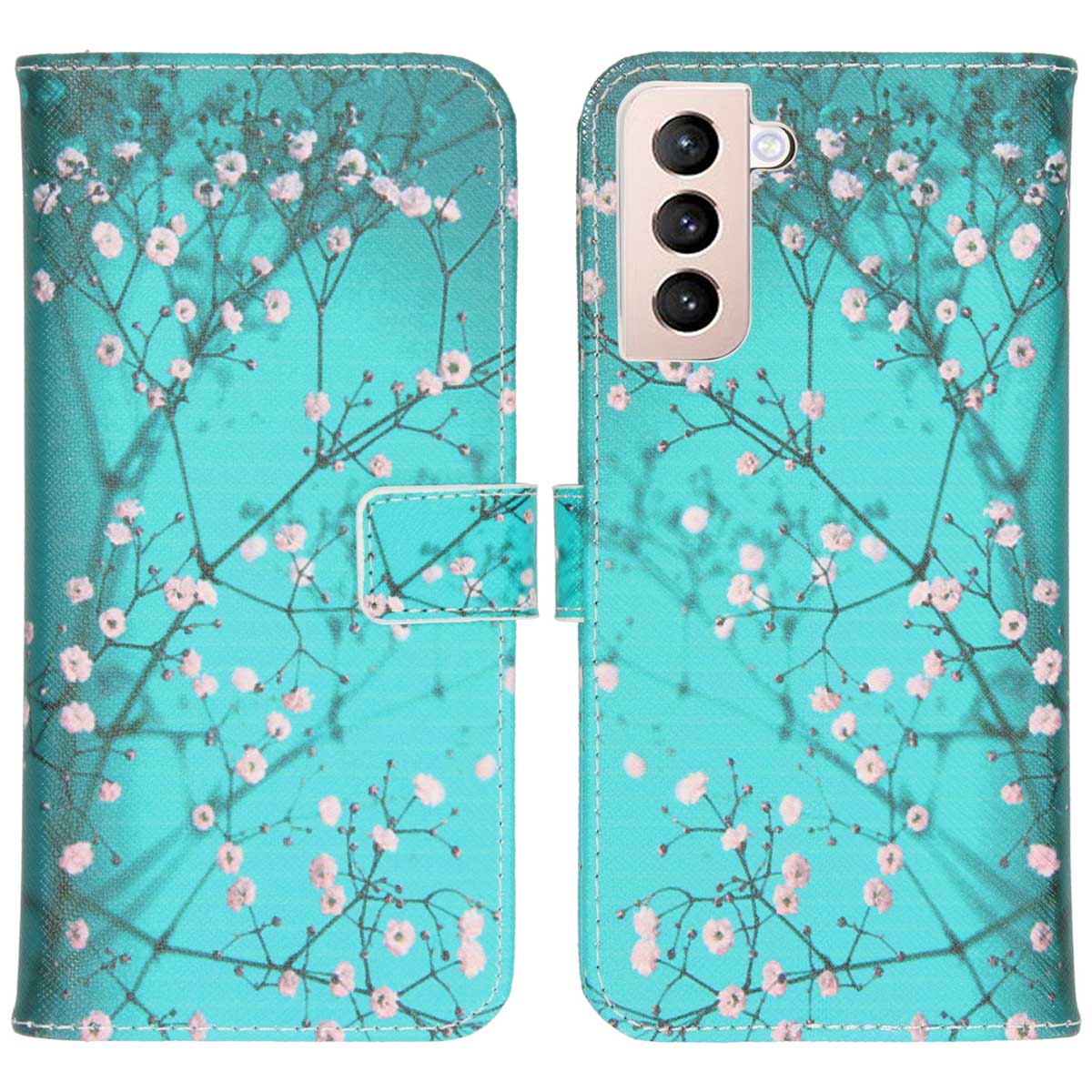 imoshion Design Softcase Bookcase Samsung Galaxy S21 Plus - Blossom