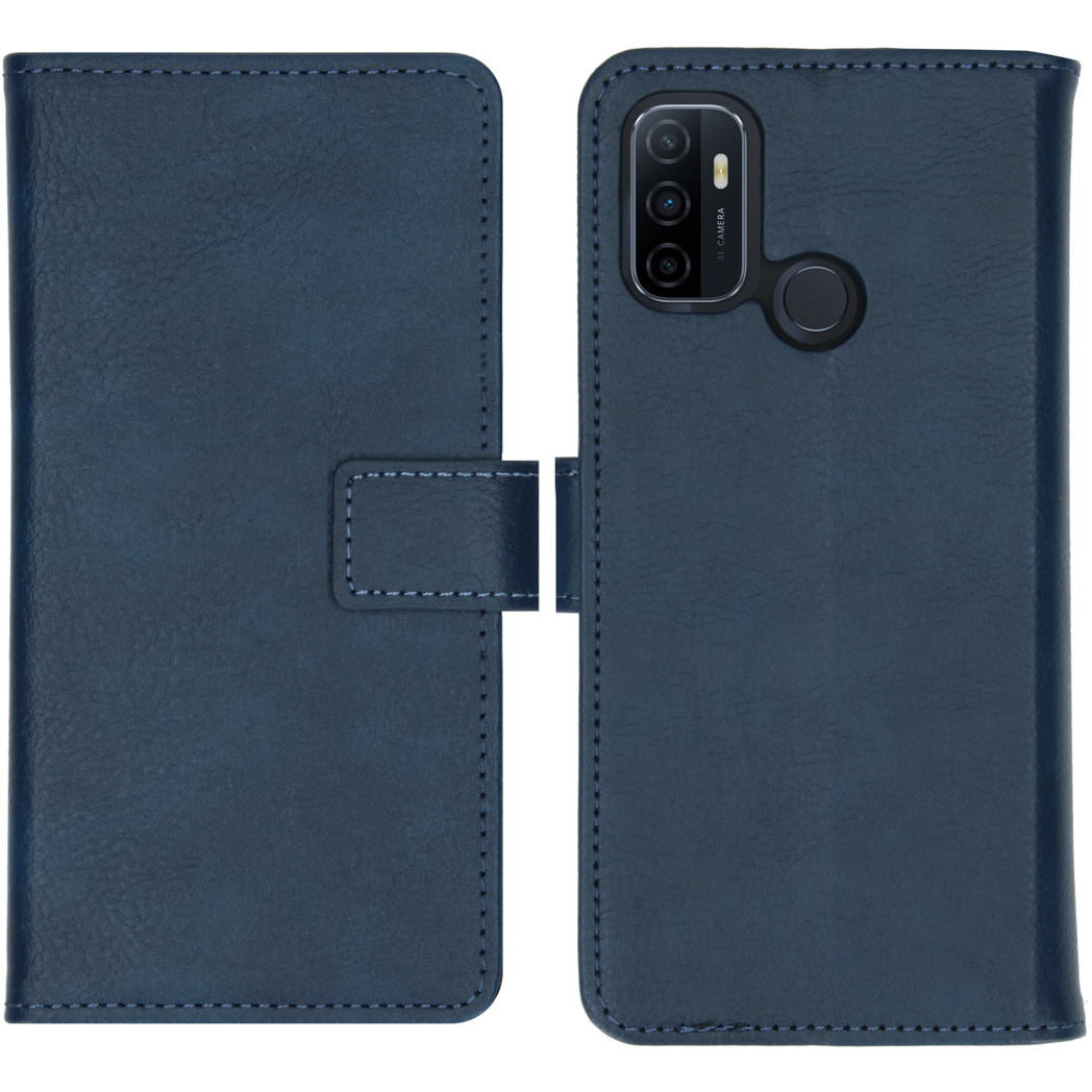 imoshion Luxe Bookcase voor de Oppo A53 / Oppo A53s - Donkerblauw