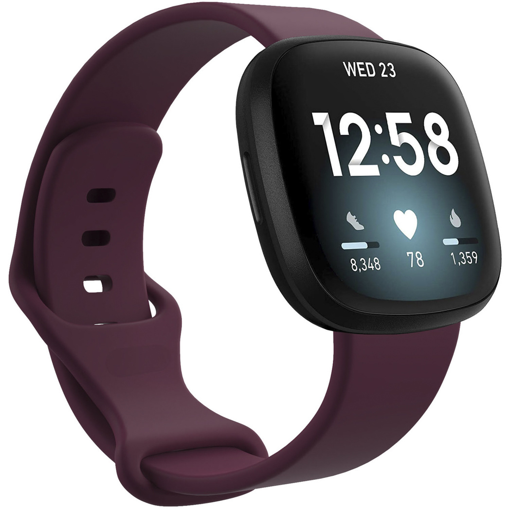 imoshion Bracelet silicone Fitbit Versa 4/ 3 / Sense (2) - Rouge foncé