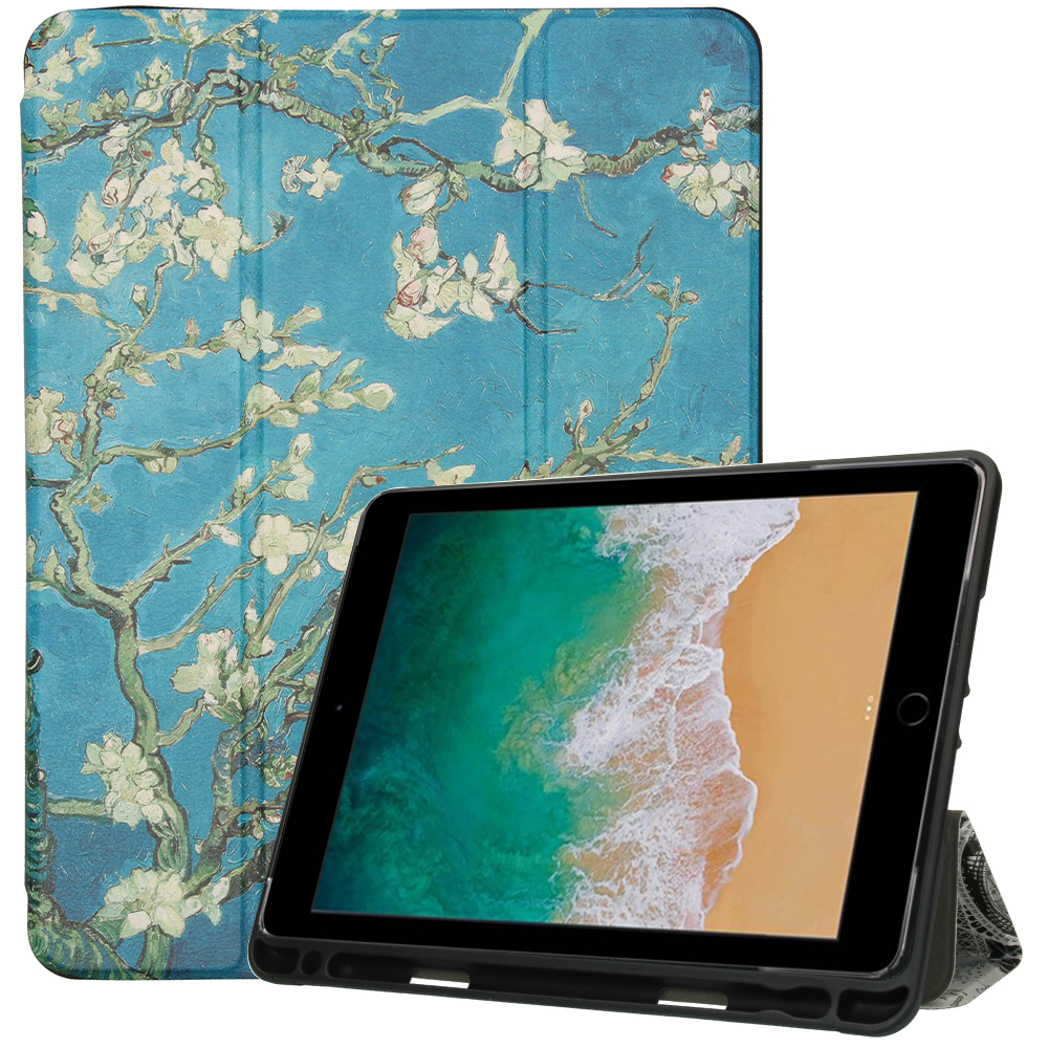 imoshion Design Trifold Bookcase voor de Apple iPad 6 (2018) 9.7 inch / iPad 5 (2017) 9.7 inch / Air 2 (2014)/Air 1 (2013) - Green Plant