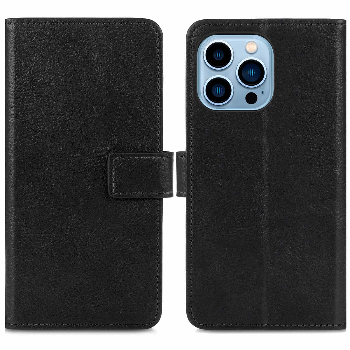 imoshion Luxe Bookcase voor de Apple iPhone 13 Pro - Zwart