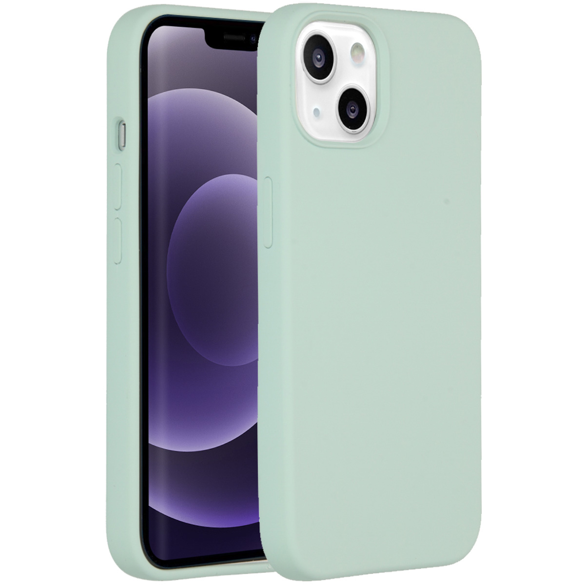 Accezz Liquid Silicone Backcover voor de Apple iPhone 14 / 13 - Sky Blue
