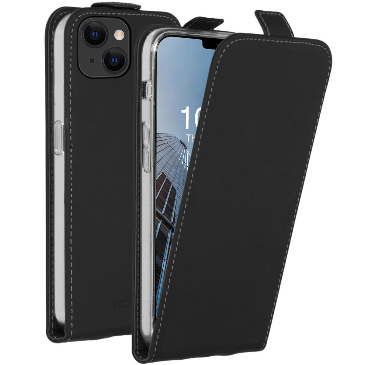 Accezz Flipcase voor de Apple iPhone 13 - Zwart