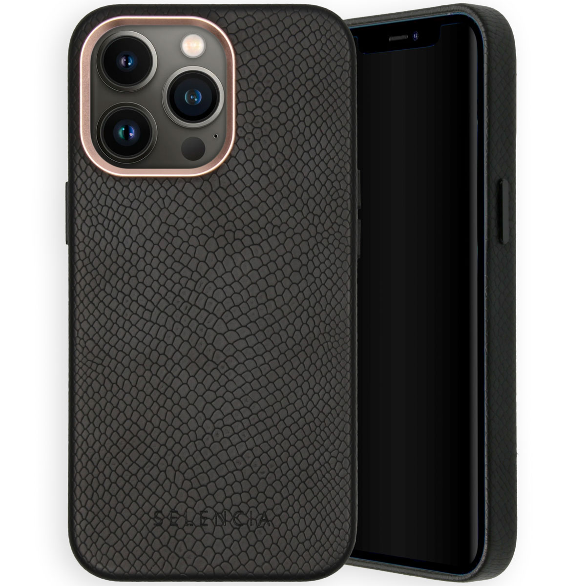 Selencia Coque Gaia Serpent Apple iPhone 13 Pro - Noir