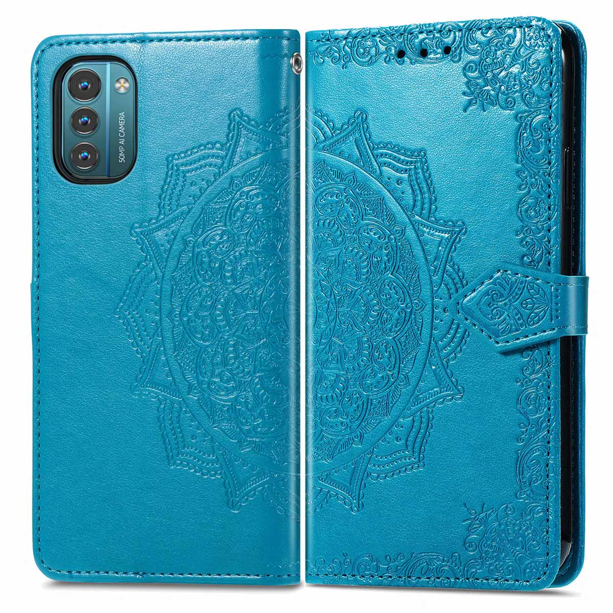 imoshion Mandala Bookcase voor de Nokia G11 / G21 - Turquoise