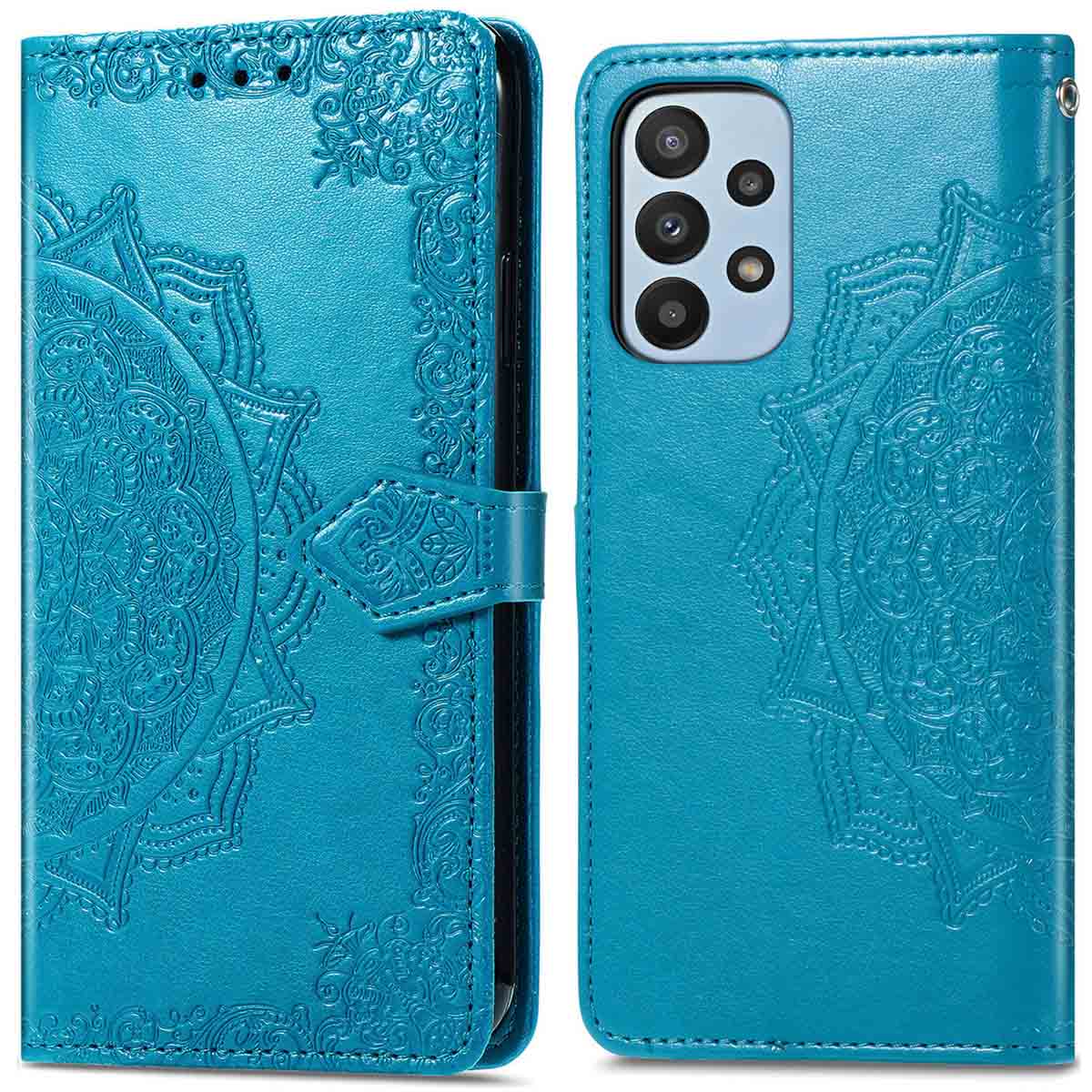 imoshion Mandala Bookcase voor de Samsung Galaxy A23 (5G) - Turquoise