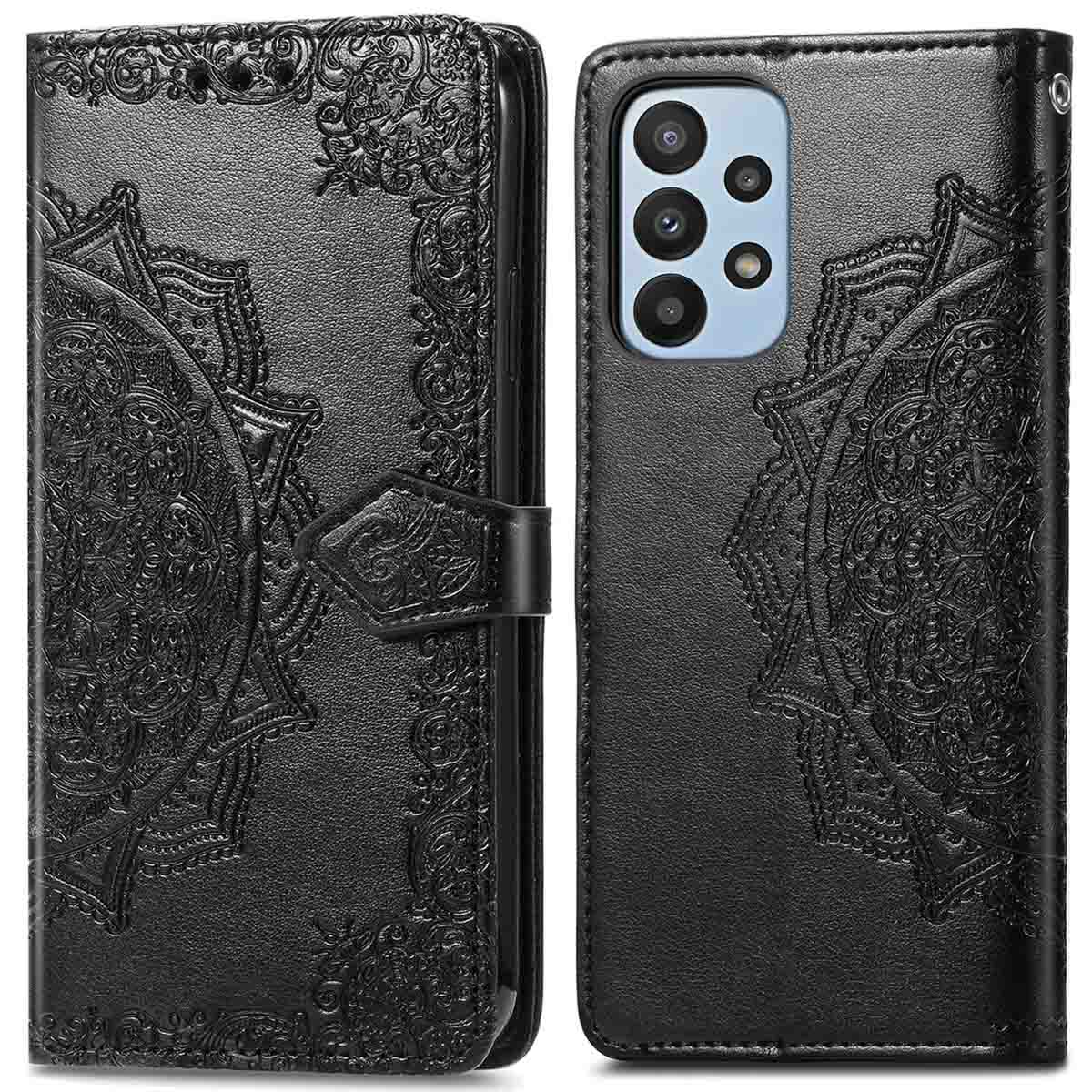 imoshion Mandala Bookcase voor de Samsung Galaxy A23 (5G) - Zwart