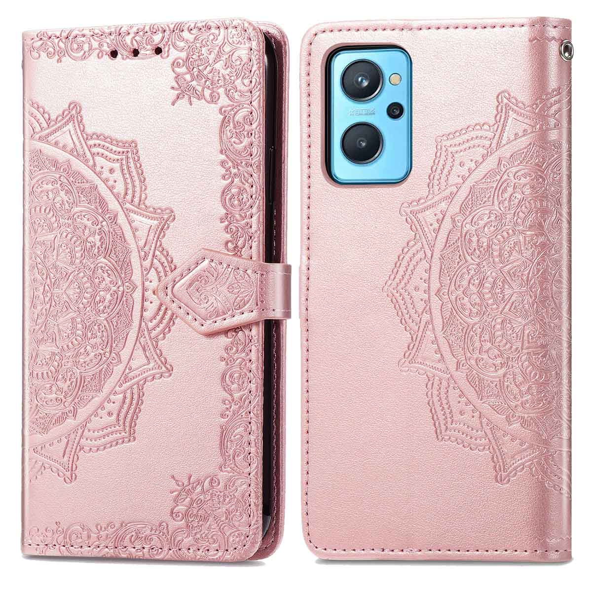 imoshion Mandala Bookcase voor de Oppo A76 (4G) - Rosé Goud
