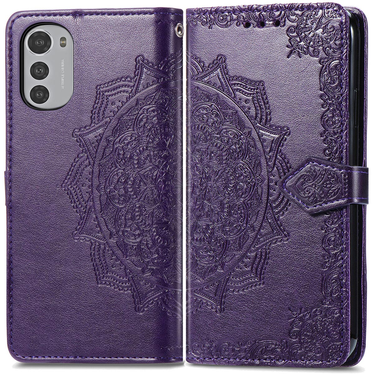 imoshion Mandala Bookcase voor de Motorola Moto E32 / E32s - Paars