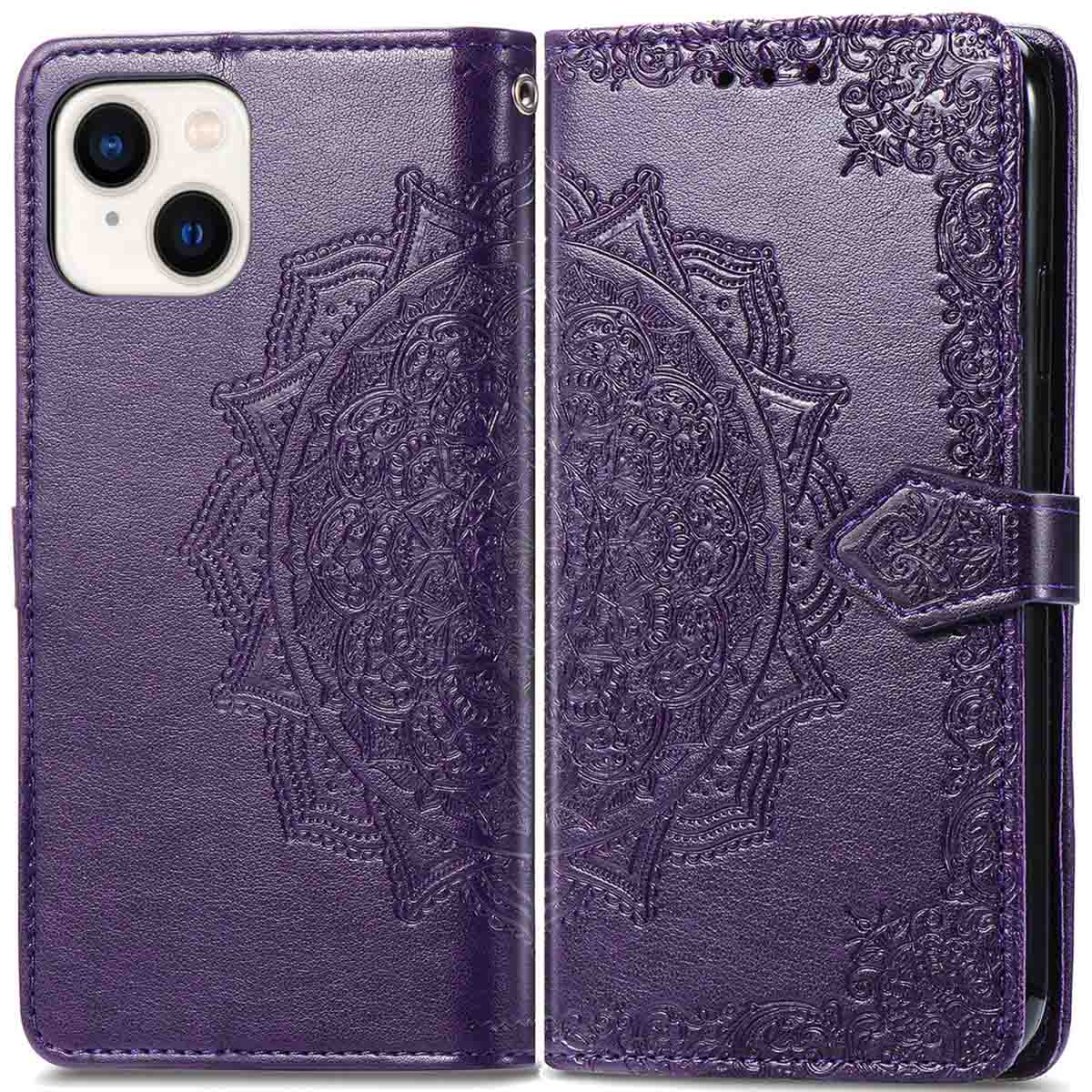 imoshion Mandala Bookcase voor de Apple iPhone 14 / 13 - Paars