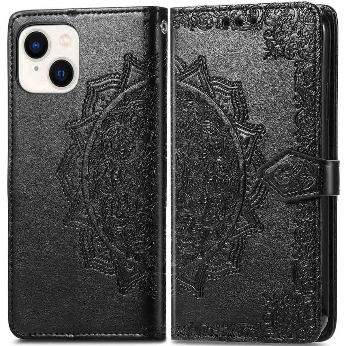 imoshion Mandala Bookcase voor de Apple iPhone 14 / 13 - Zwart