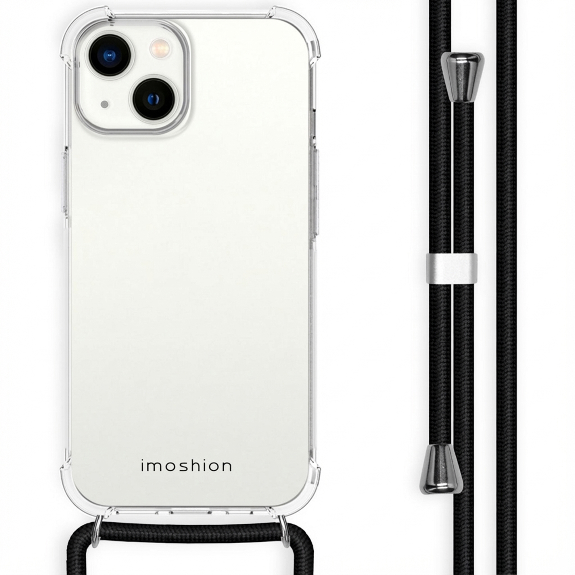 imoshion Coque arrière Transparente avec cordon Apple iPhone 14 - Noir