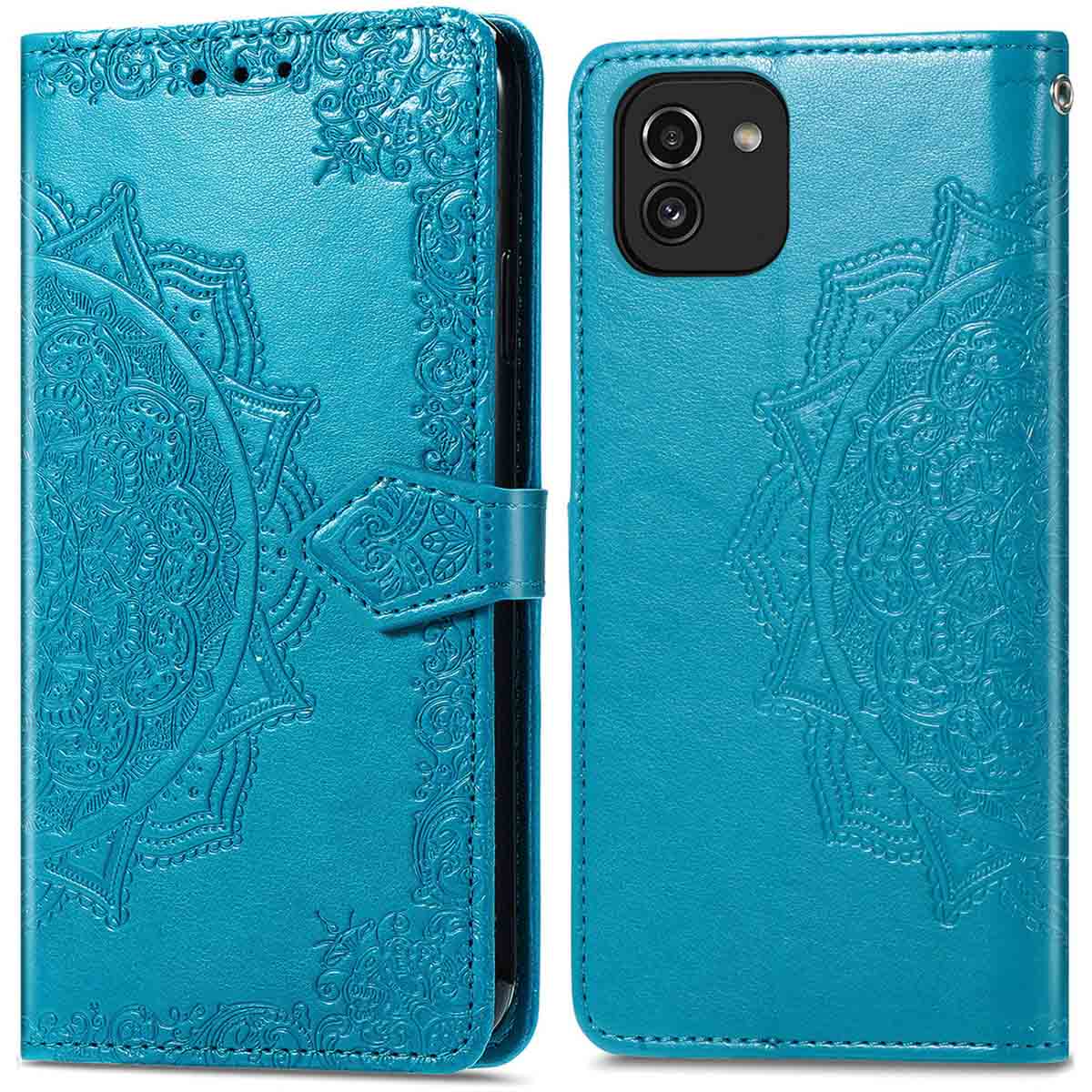 imoshion Mandala Bookcase voor de Samsung Galaxy A03 - Turquoise