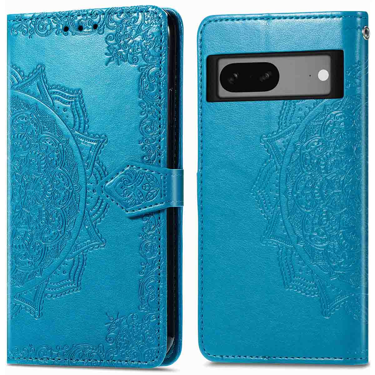 imoshion Mandala Bookcase voor de Google Pixel 7 - Turquoise