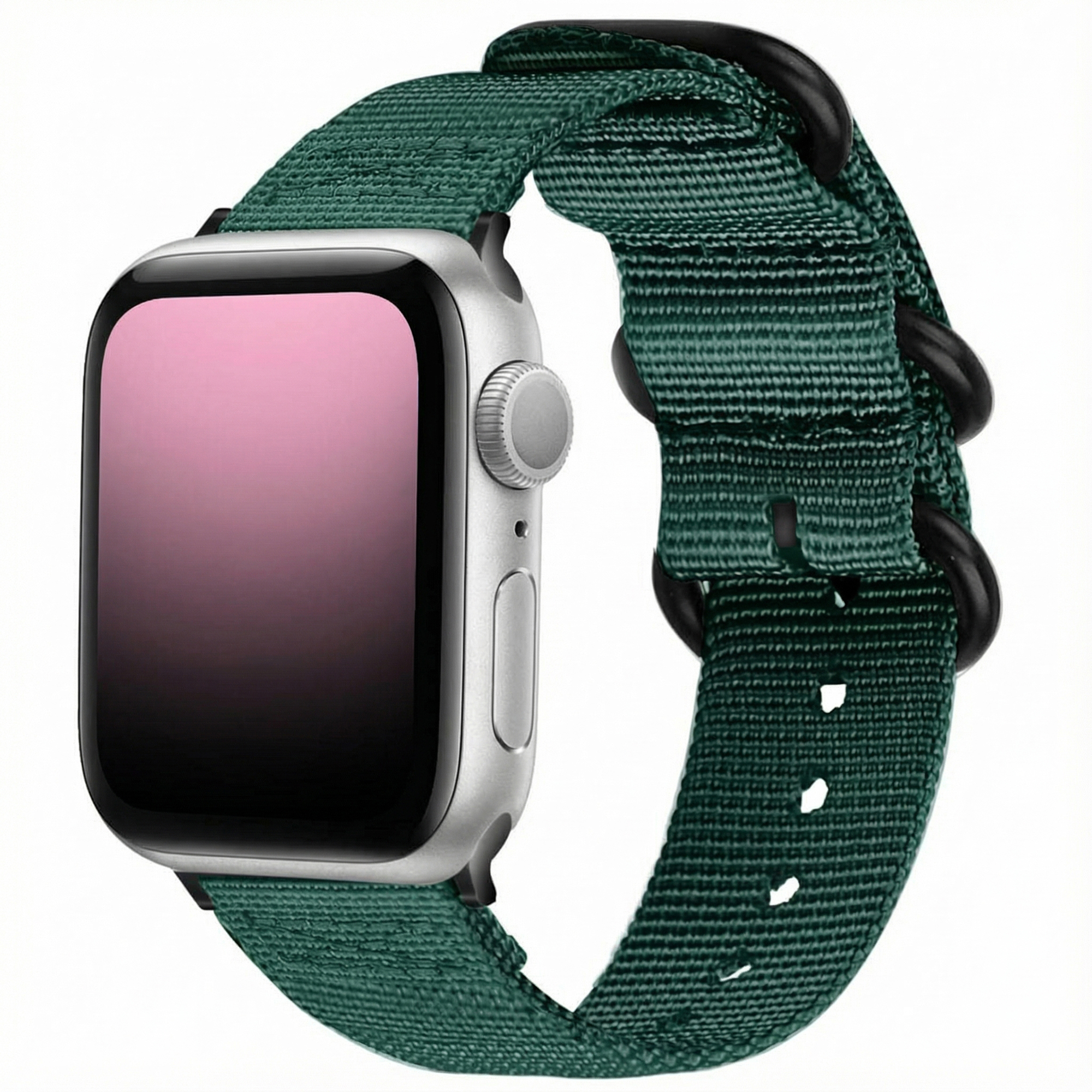 imoshion Nylon bandje voor de Apple Watch | 38/40/41/42 mm - Donkergroen