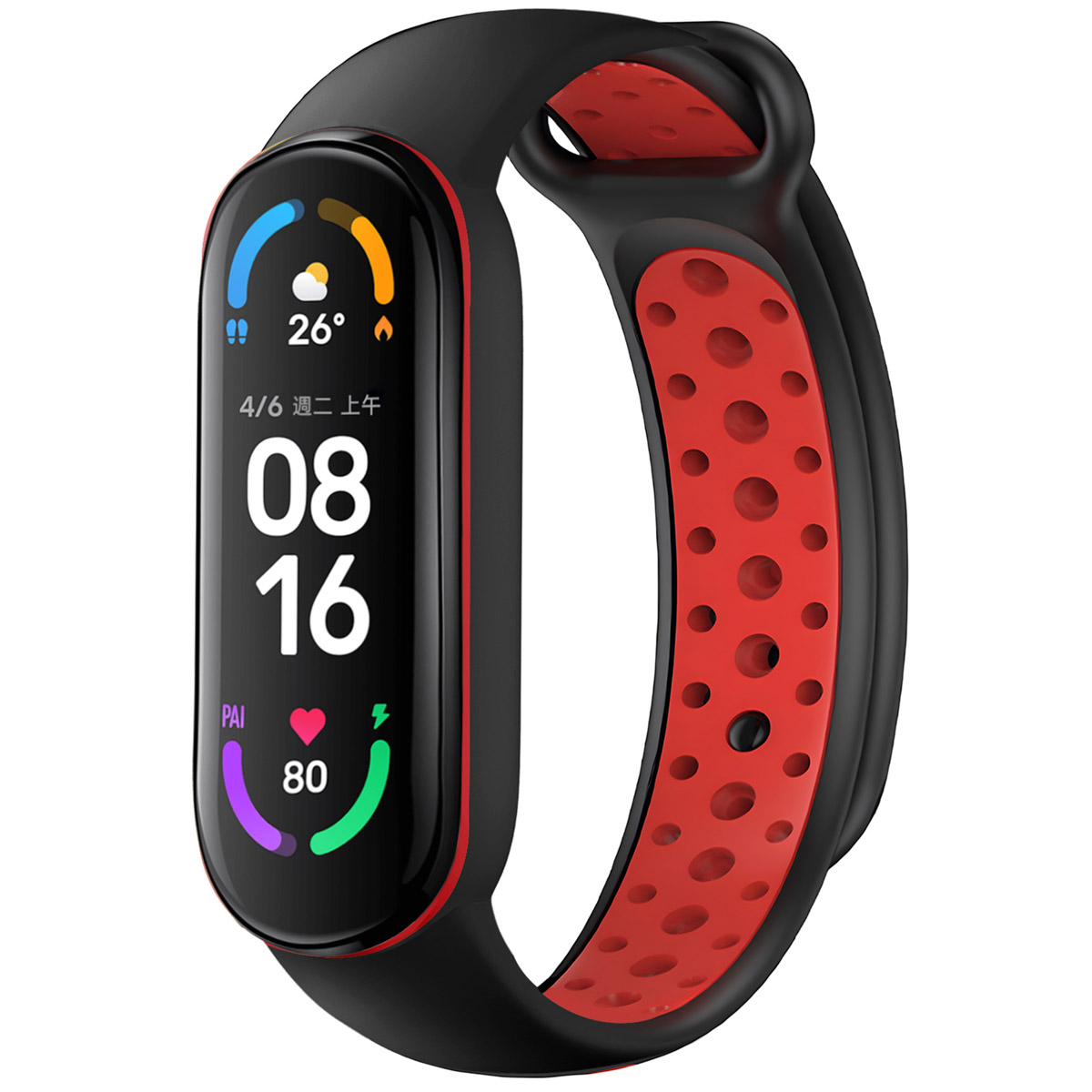 imoshion Pr2202 Xiaomi Mi Band 5 / 6 - Black / Red