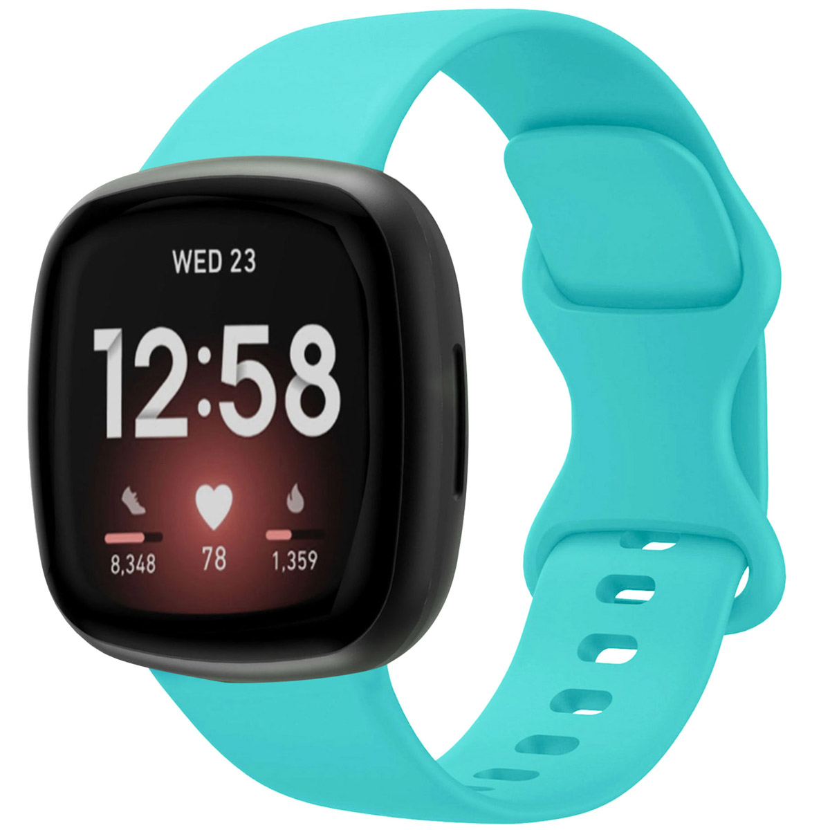 imoshion Bracelet en silicone⁺ Fitbit Versa 4 / 3 / Sense (2) - Turquoise