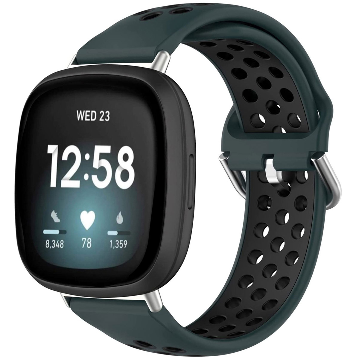 imoshion Pr2199 Fitbit Versa 4 / 3 / Sense (2) - Green & Black