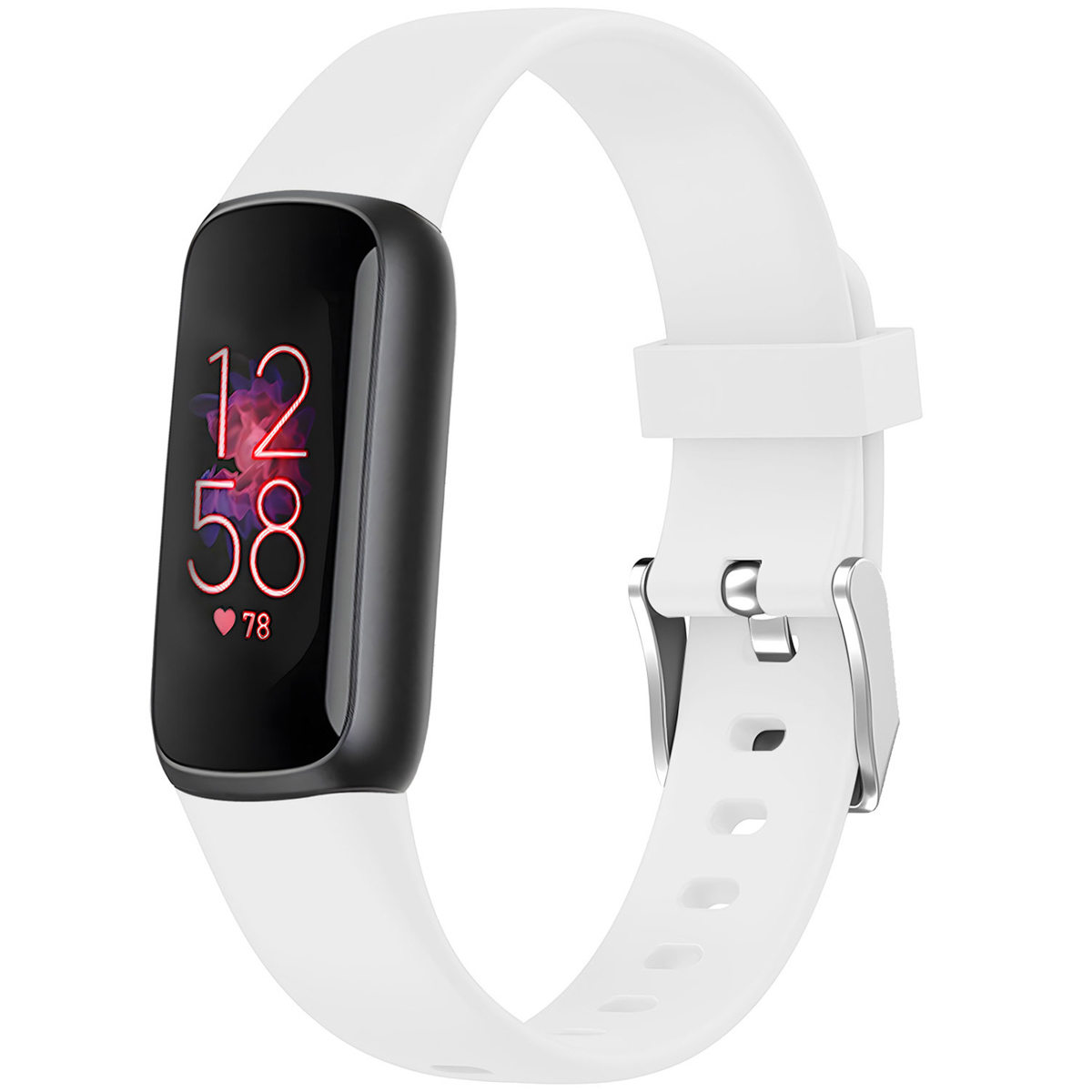 imoshion Bracelet silicone Fitbit Luxe - Blanc