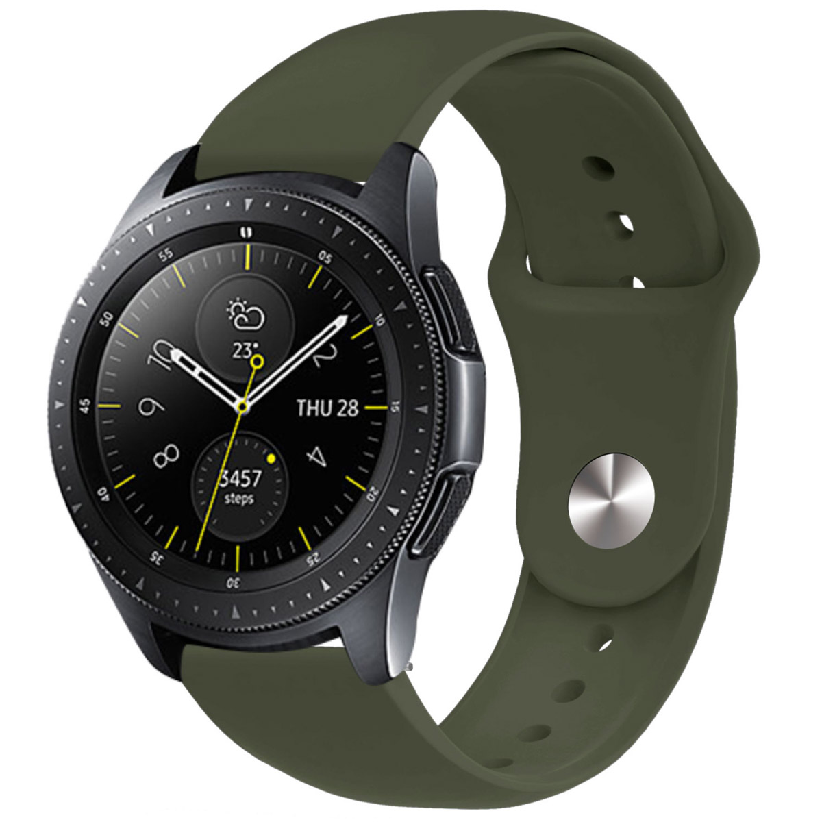imoshion Siliconen Sport bandje - Universeel 20 mm aansluiting - Olive Green