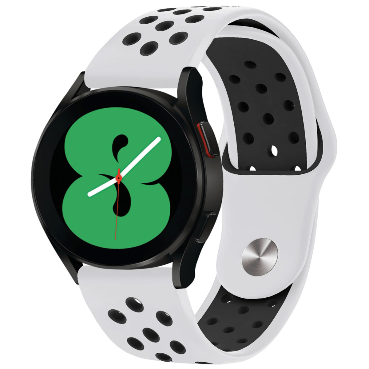 imoshion Siliconen sportbandje - Universeel 20 mm aansluiting - White / Black
