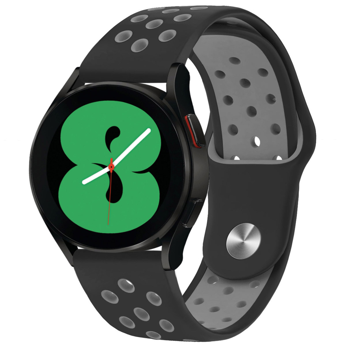 imoshion Siliconen sportbandje - Universeel 20 mm aansluiting - Black / Grey