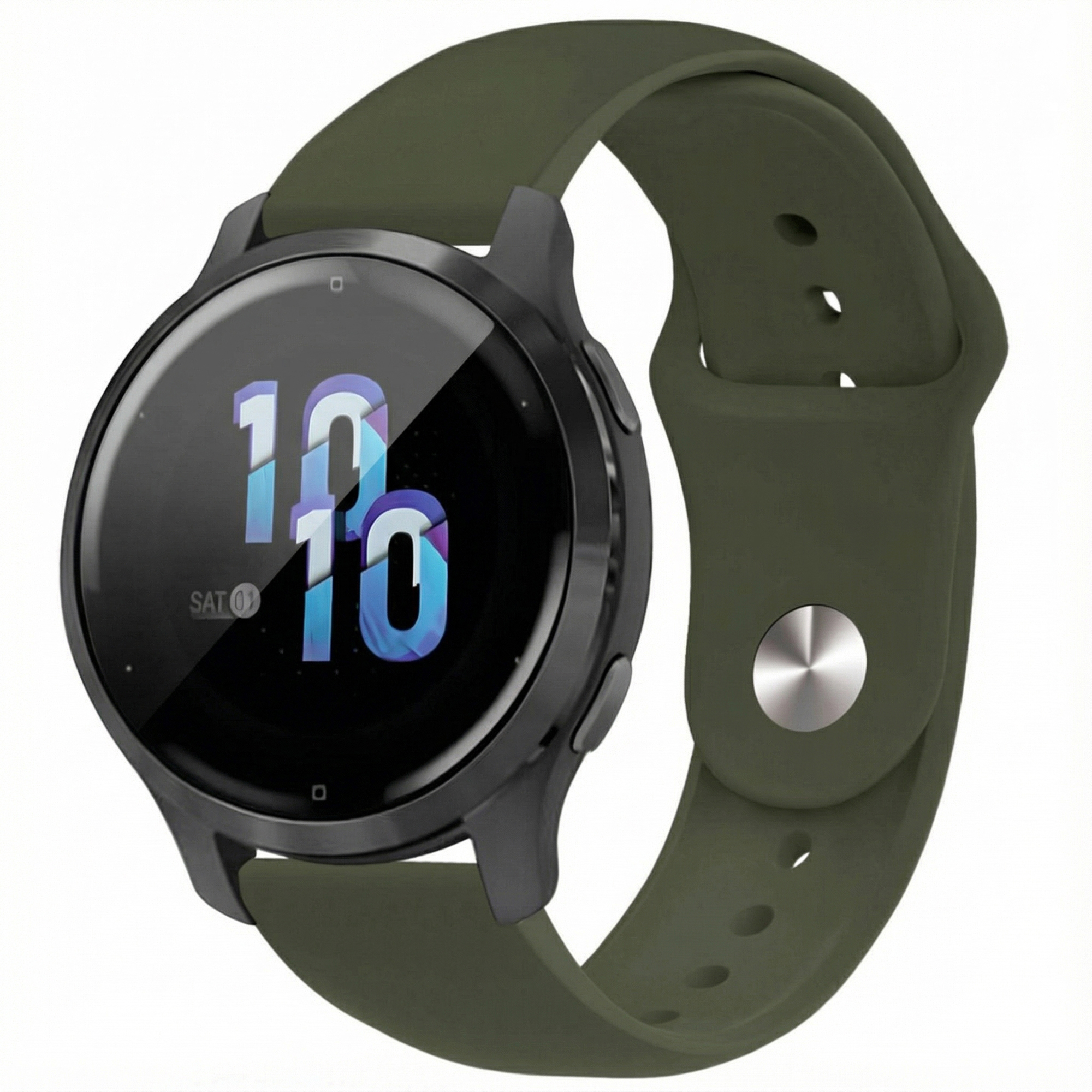 imoshion Siliconen Sport bandje - Universeel 22 mm aansluiting - Olive Green