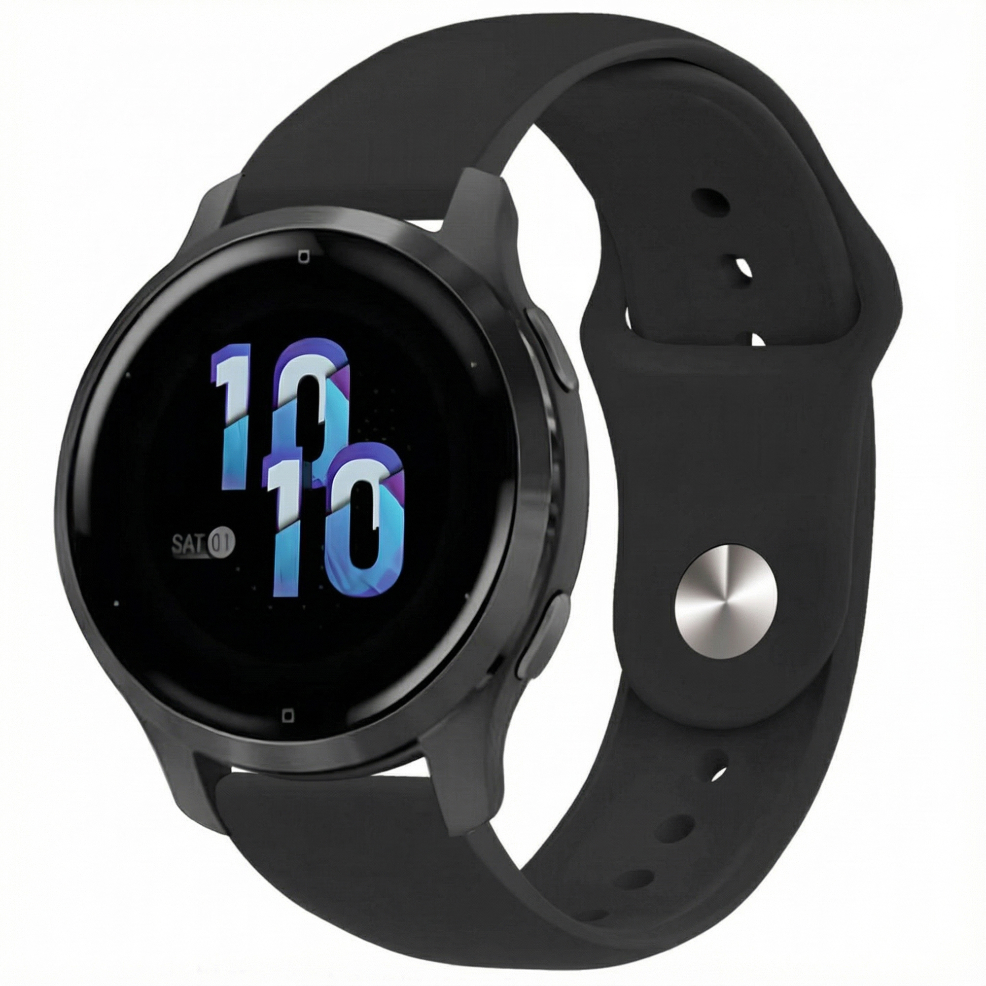 imoshion Siliconen Sport bandje - Universeel 22 mm aansluiting - Zwart
