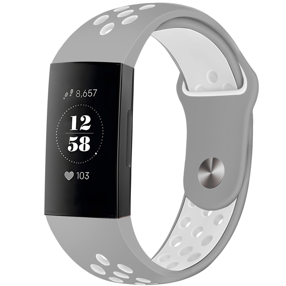imoshion Pr2198 Fitbit Charge 3 / 4 - Grey & White