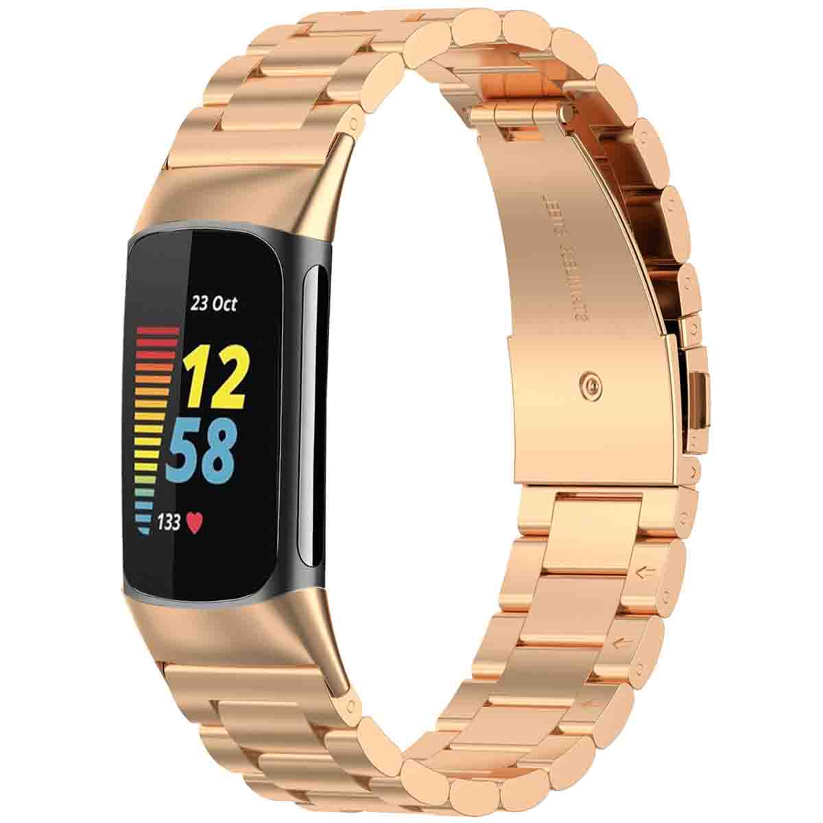 imoshion Bracelet en acier Fitbit Charge 5 - Rose Doré