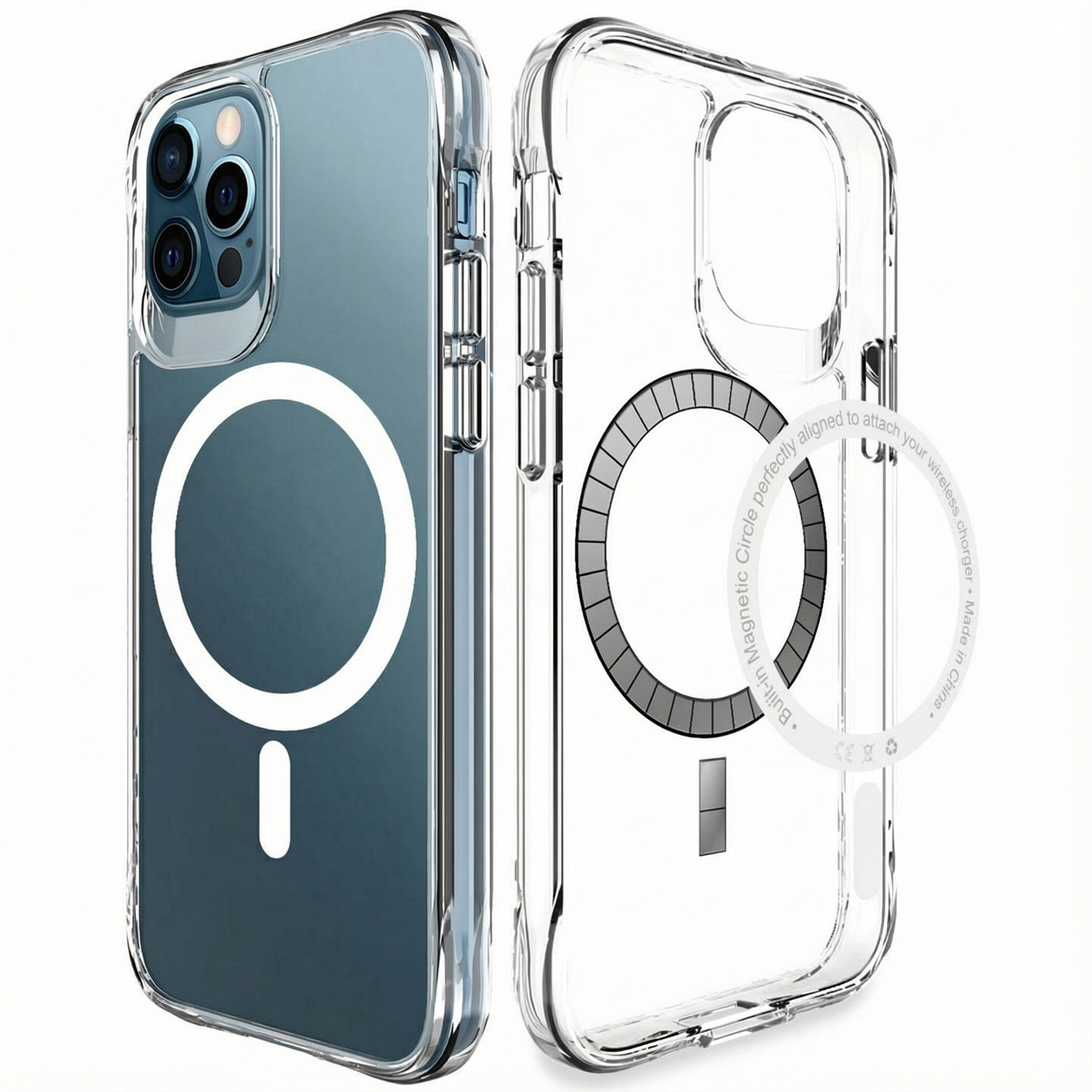 imoshion Rugged Air MagSafe Case voor de Apple iPhone 12 (Pro) - Transparant